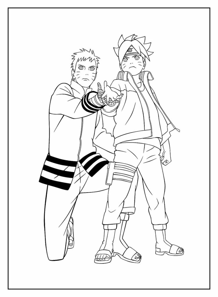 Desenhos do Boruto para colorir - Bora Colorir